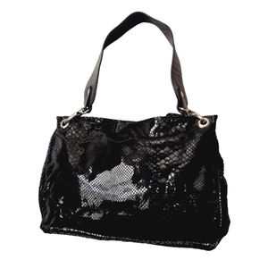 NWOT Vintage Authentic Pancaldi Snakeskin Leather Handbag Rare Find